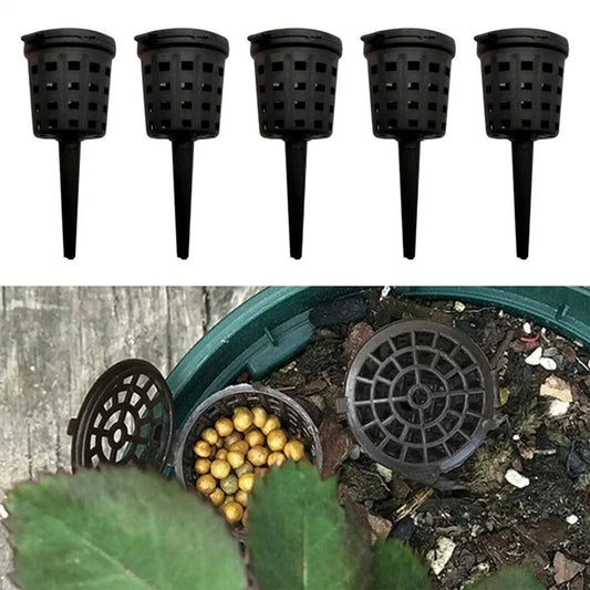 10-Pack Bonsai Slow Release Fertilizer Mesh Baskets with Lid Fertilizer Basket Set Oasis Select