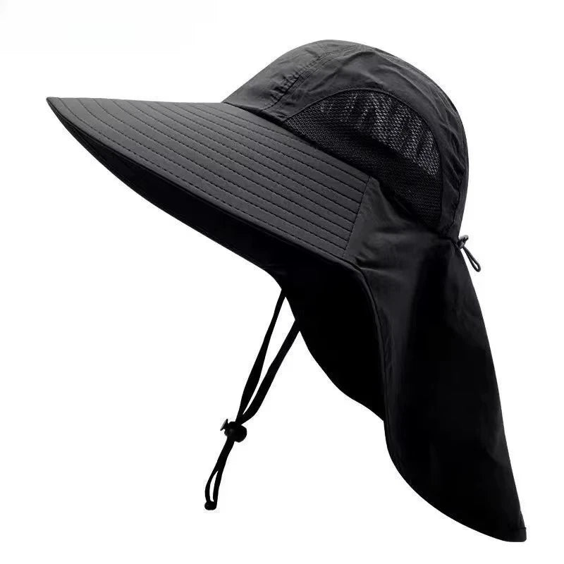 Waterproof Wide Brim Fisherman Sun Hat – UV Protection Cap