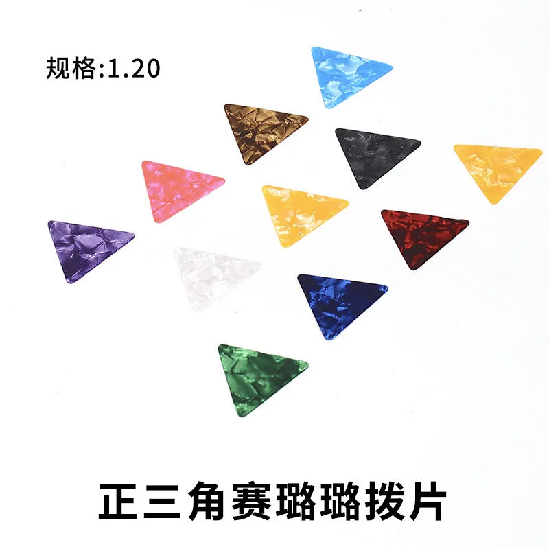 Thickness 0 5 75 Positive Triangle Celluloid Guitar Pick Acoustic