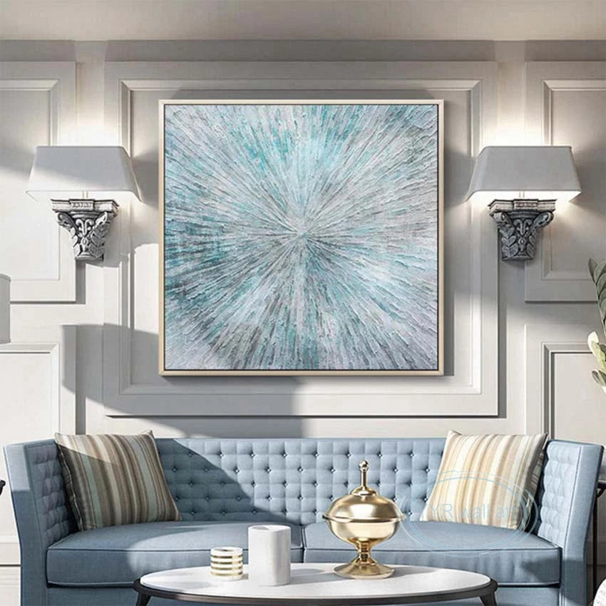 Abstract Wall Art Handmade Canvas Oil Painting Home Decoration Mural Modern Nordic Living Room Bedroom Porch Aesthetic Picture Peaceful Pleasures Health and Wellness