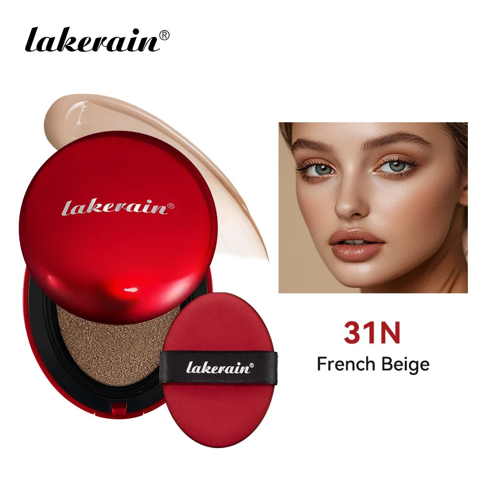 Lakerain Cushion Foundation – Full Coverage, SPF, 72H Wear