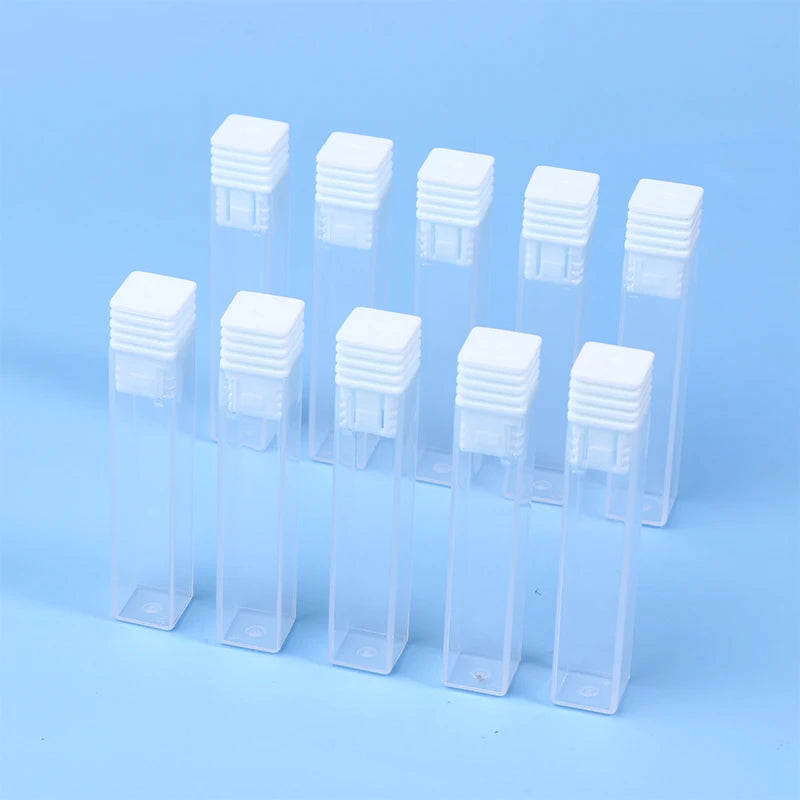 10-Pack Nail Drill Bit Storage Boxes | Clear Organizer Cases