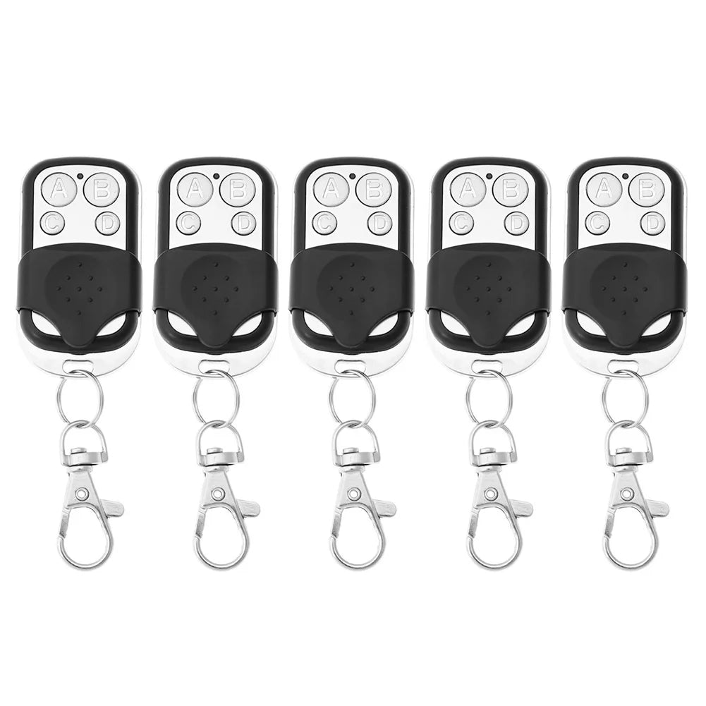 10/5pcs 433MHz Remote Control 4CH Car Key Garage Door Gate Opener Remote Control Duplicator Electronic Gate Control Duplicator Peaceful Pleasures Health and Wellness 5PCS