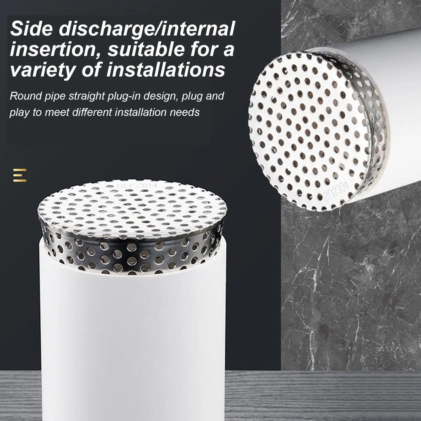 304 Stainless Steel Downspout Gutter Guard – Debris Blocker