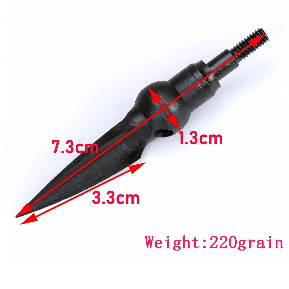 Carbon Steel Arrowheads Archery Broadheads Hunting Arrow Heads Tips