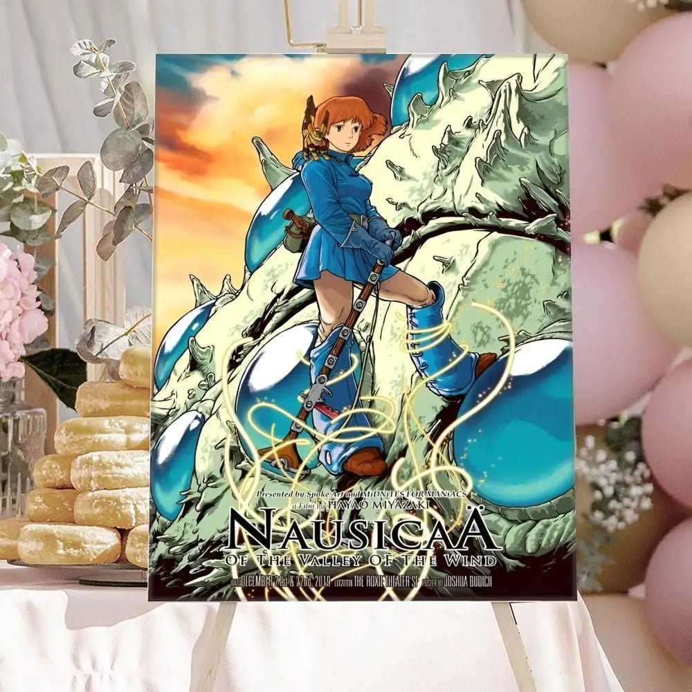 Nausicaä Valley of the Wind Anime Canvas Poster | Wall Art Anime Canvas Poster Peaceful Pleasures Health and Wellness