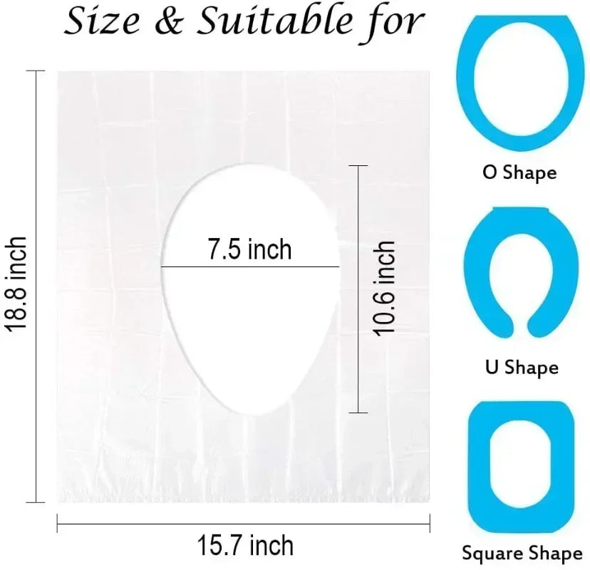 Disposable Bathroom Accessories Toilet Protector Toilet Seats Cover Waterproof Cushion Travel Camping Mini Portable Safety Home Peaceful Pleasures Health and Wellness