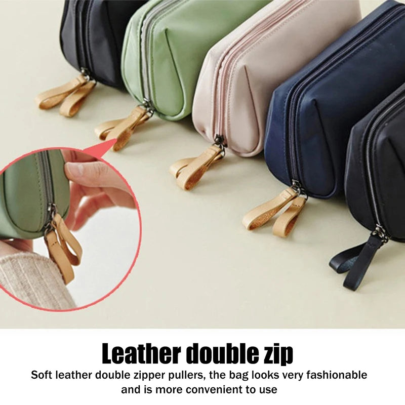 Makeup Bag For Purse Portable Waterproof Cosmetic Bag Lipstick Storage Travel Zipper Pouch For Women Toiletry Organizer Case Peaceful Pleasures Health and Wellness