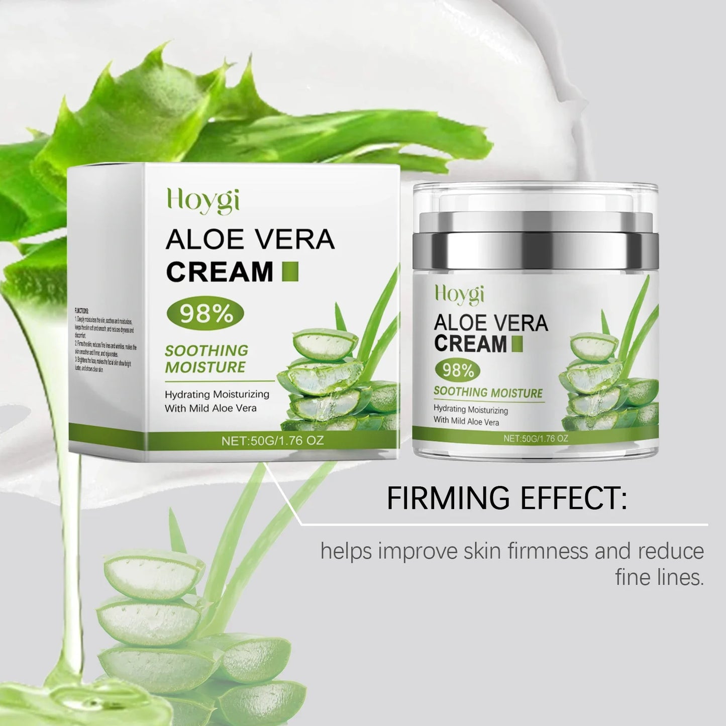 Hoygi Aloe Vera Face Cream – Anti-Wrinkle Moisturizer 50g
