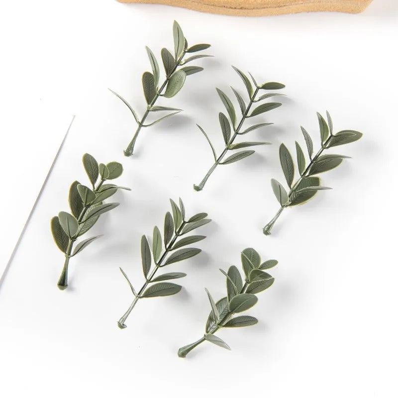 50/100PCS Artificial Leaf Picks for Wedding & Party Decor DIY