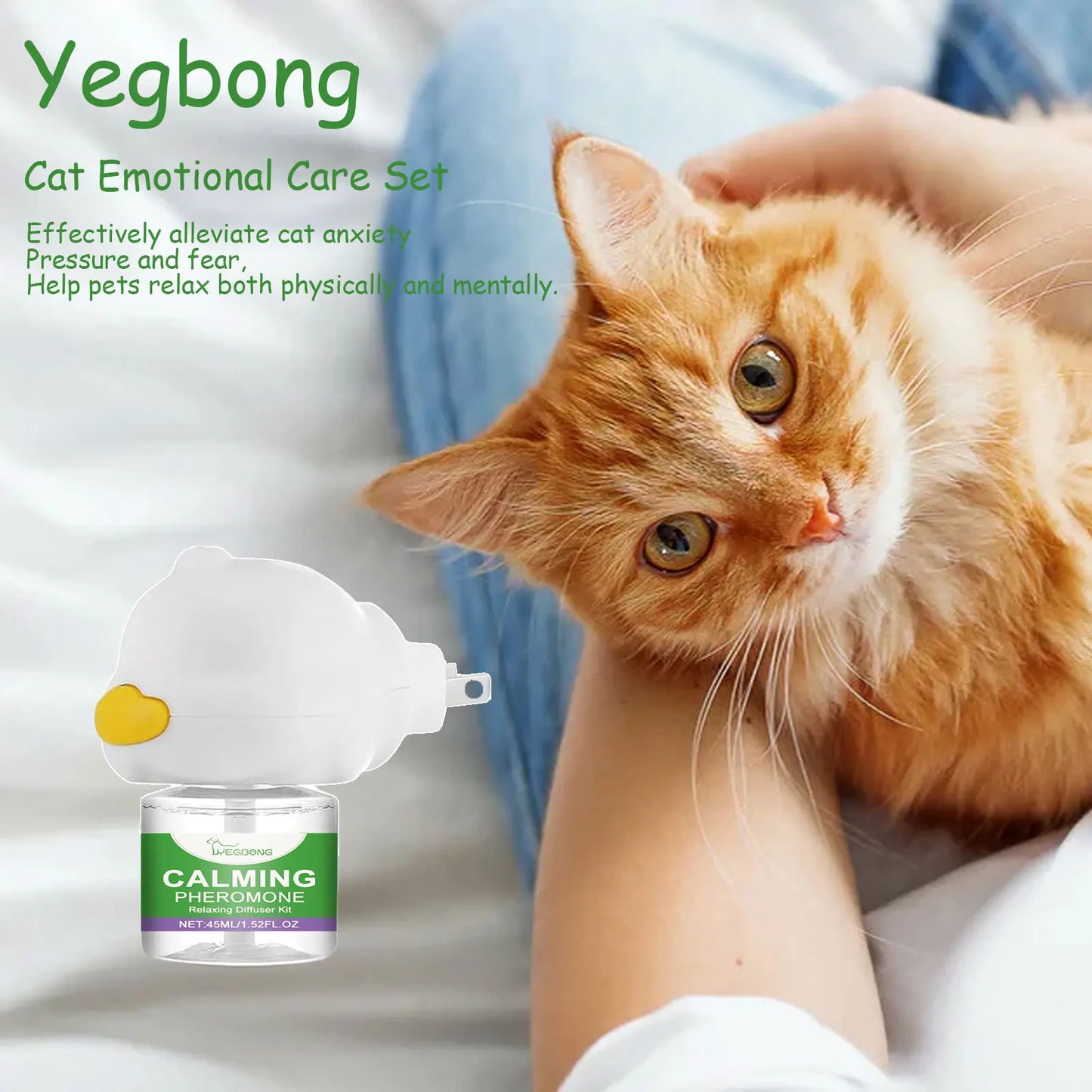 Cat Calming Pheromone Diffuser Kit – Anti-Anxiety Stress Relief