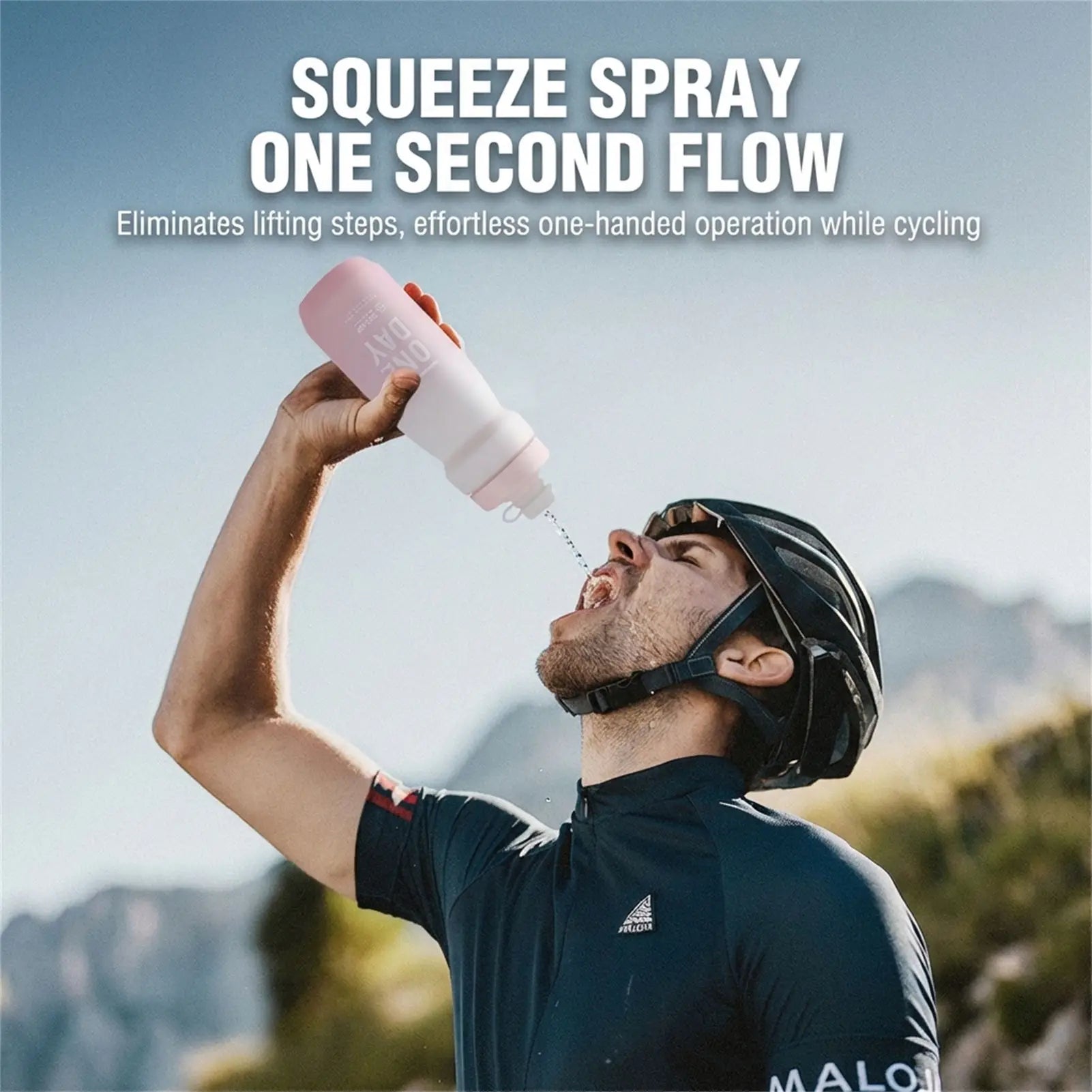 Bicycle Water Bottle Insulated 750ml Stainless Steel Leak Proof Design for Outdoor Cycling Peaceful Pleasures Health and Wellness