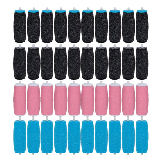 10-Pack Foot File Replacement Rollers – Dead Skin Callus Remover Foot File Refill Peaceful Pleasures Health and Wellness