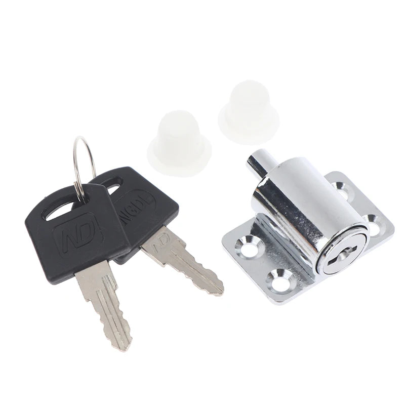 Alloy 2 Keys Sliding Door Window Locks Baby Child Safety Protection Door Security Lock Catches Push-pull Window Limiter Peaceful Pleasures Health and Wellness Silver