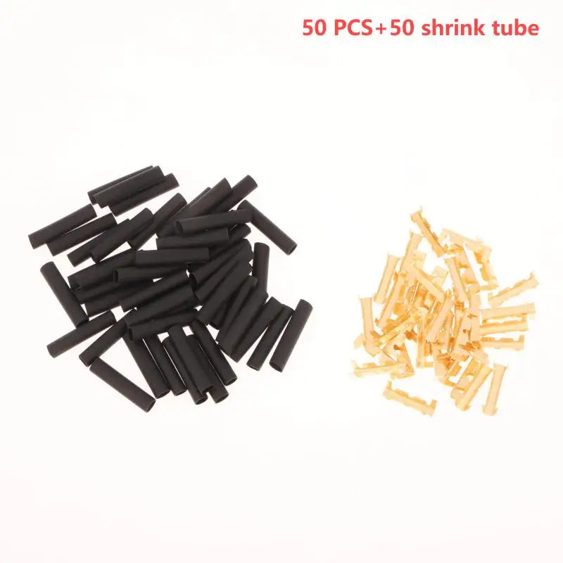 U-Shaped Electrical Wire Connectors Set 0.5-1.5mm² With Heat Shrink Tube Kits Crimp Terminals Block For Fast Wiring Cable Lock Peaceful Pleasures Health and Wellness A