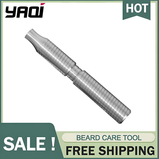 Yaqi Comfortable Grip 88mm Length Solid Stainless Steel Safety Razor Handle For Mens Durability Professional Grooming Essential Peaceful Pleasures Health and Wellness