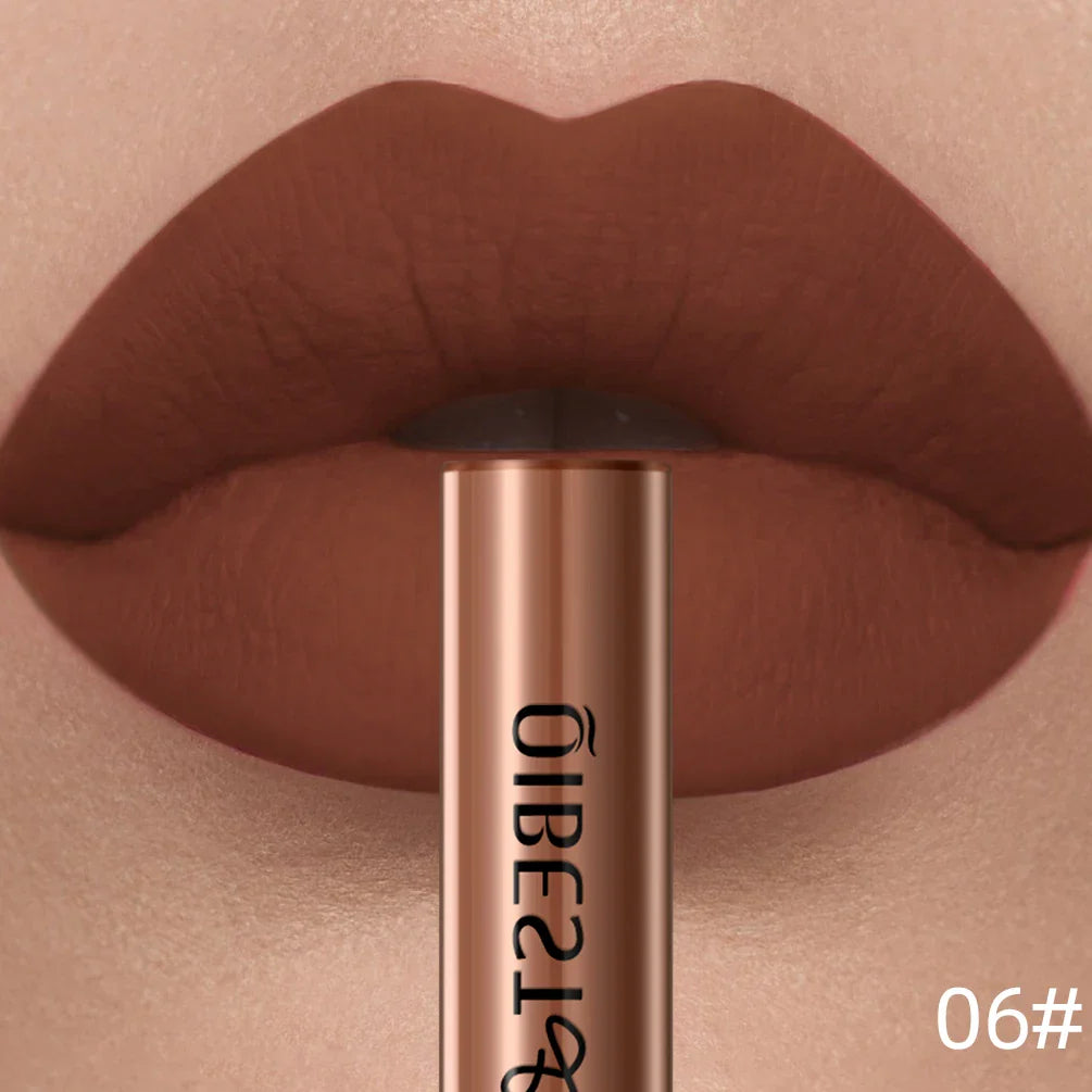 QIBEST Matte Liquid Lipstick – Long-Lasting Velvet Lip Gloss