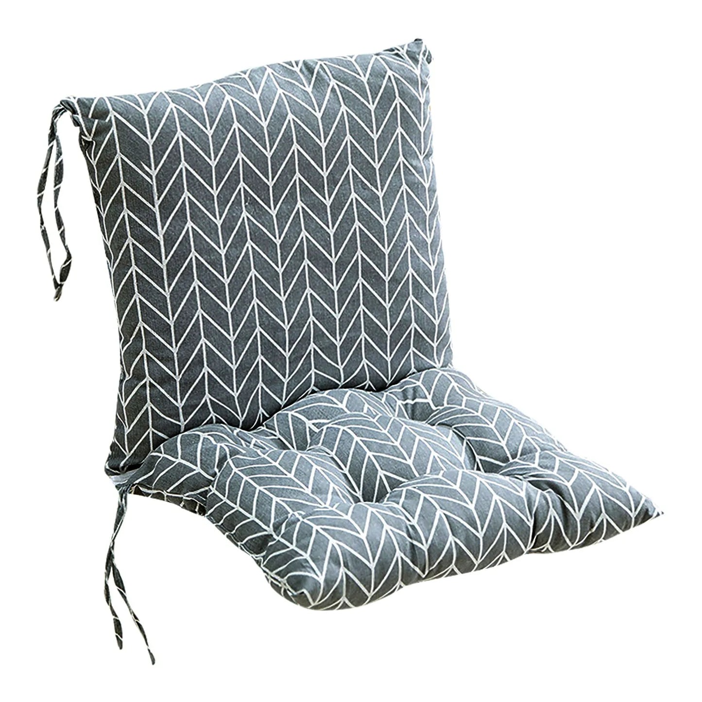 Cotton Chair Cushion – Thick Plaid Seat Pad for Home & Dining