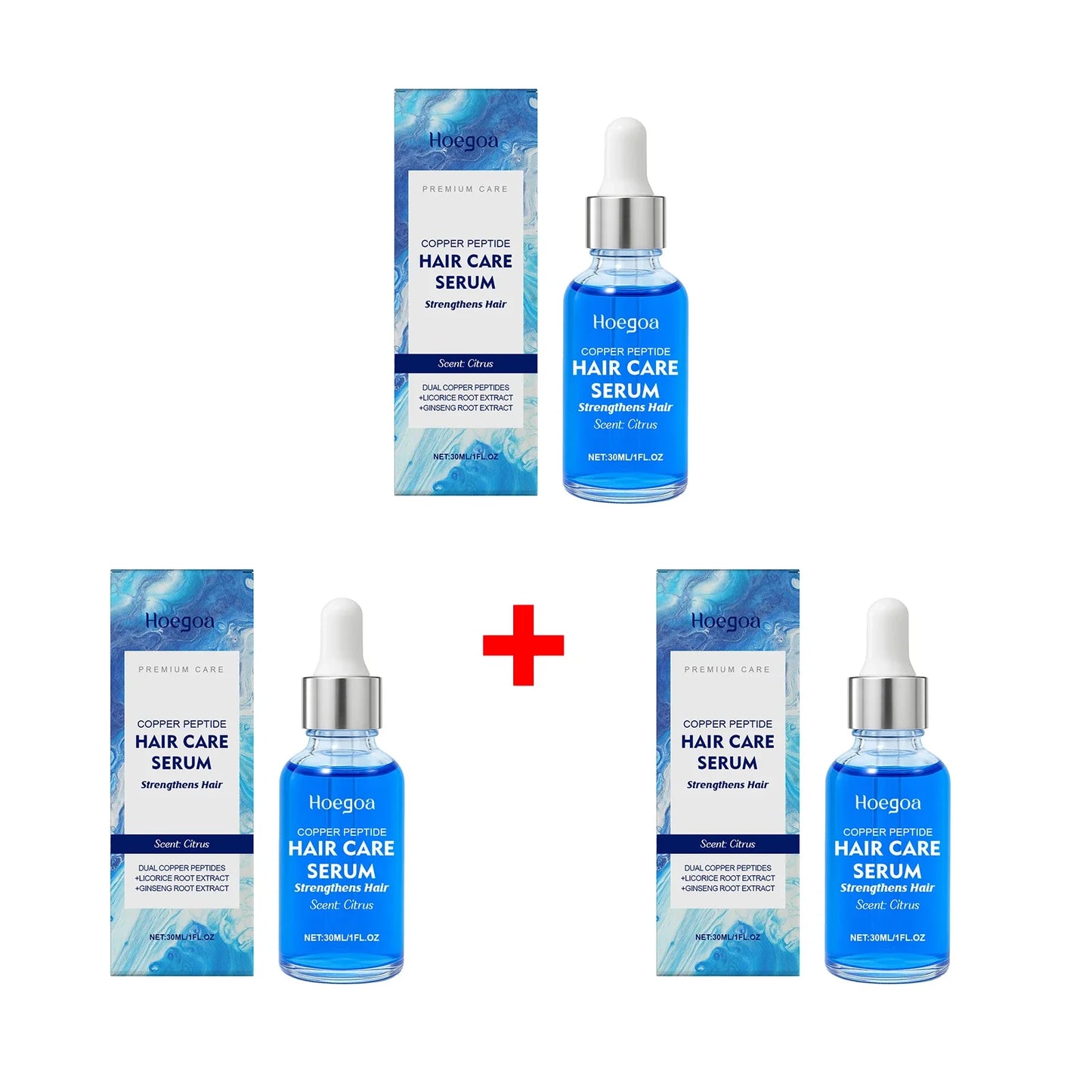 HOEGOA Copper Peptide Hair Growth Serum 30ml – Scalp Essence