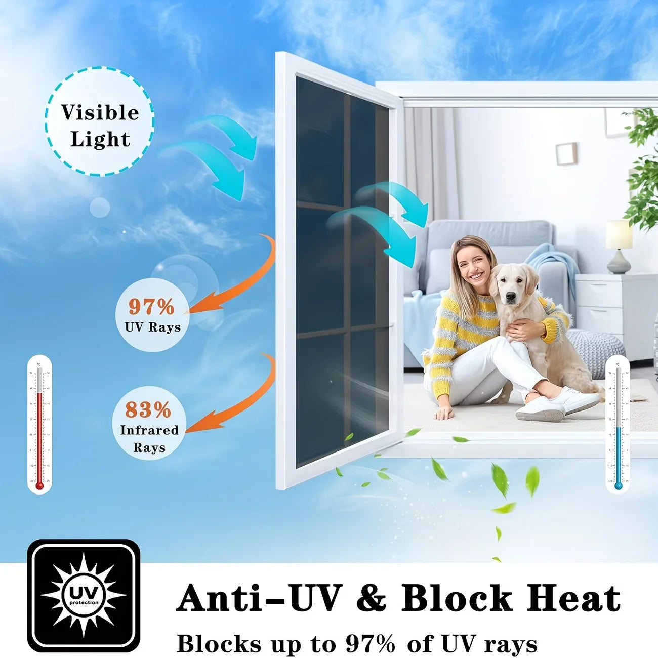 One-Way Privacy Window Film | UV & Heat Insulation