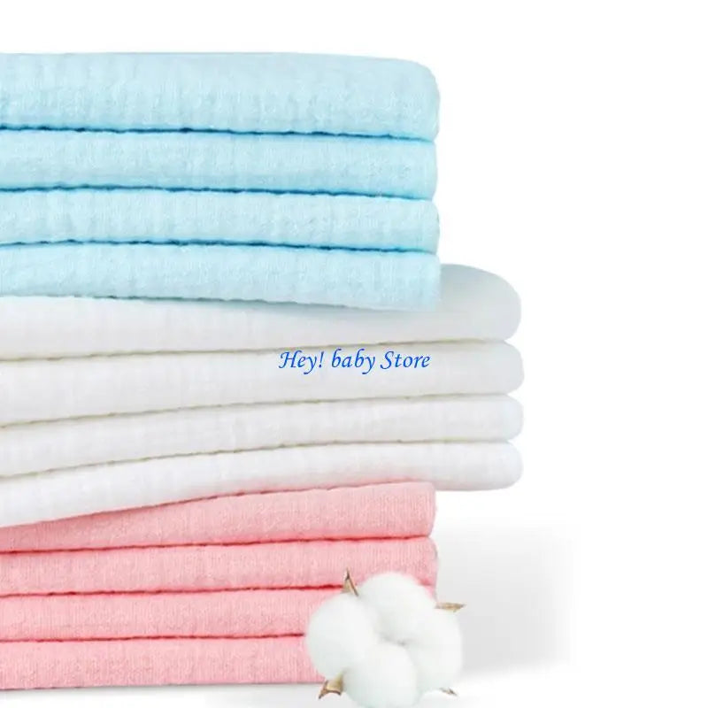 Reusable Cotton Cloth Diapers for Newborns – 10 Pack