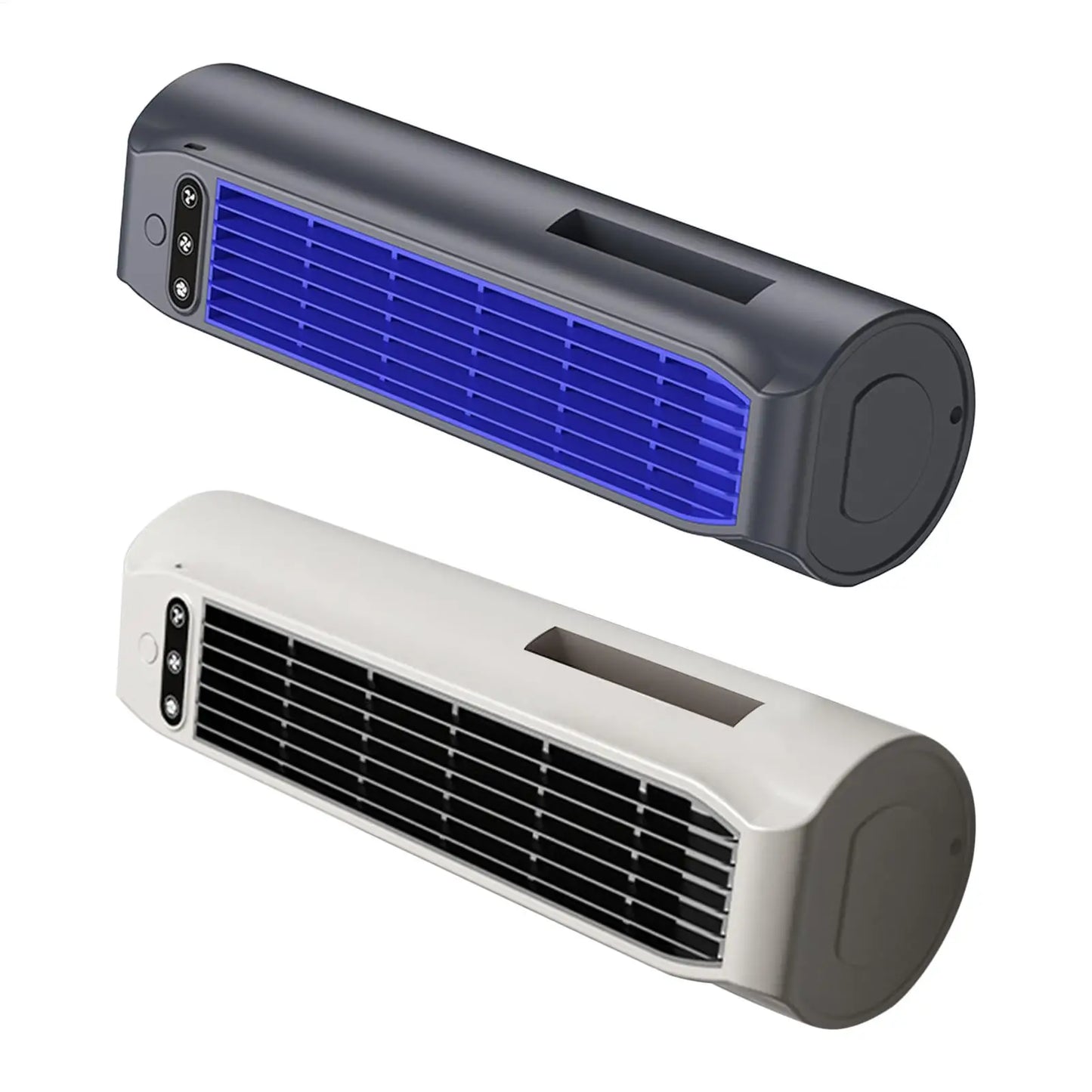 Desktop Tower Fan with Phone Stand | 3-Speed Rechargeable Fan