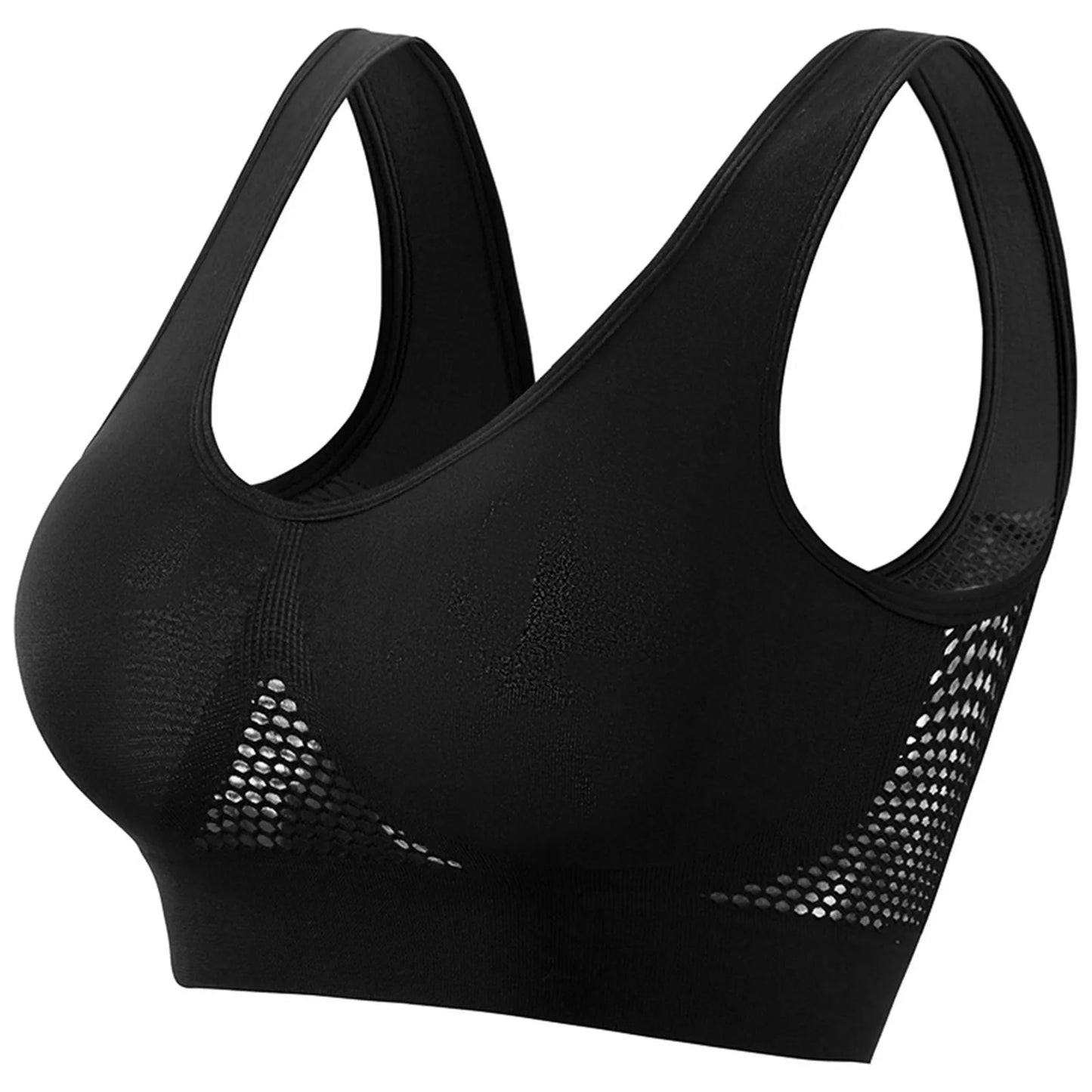 Breathable Sports Bra Top Fitness Women Brassiere Removable Padded Sport Bra Running Gym Seamless Push Up Bras Peaceful Pleasures Health and Wellness