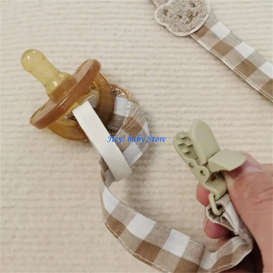 Cartoon Bear Baby Pacifier Clip | Safe Soother Teether Chain Baby Pacifier Clip Peaceful Pleasures Health and Wellness