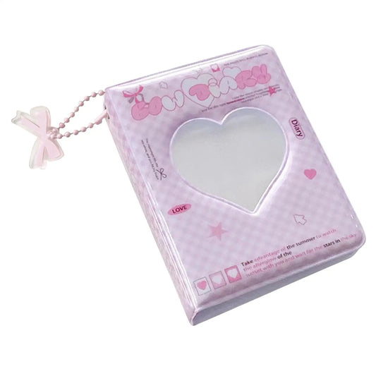 Kpop Photocard Holder Book | 40 Pocket Heart Card Binder Photocard Binder Album Peaceful Pleasures Health and Wellness