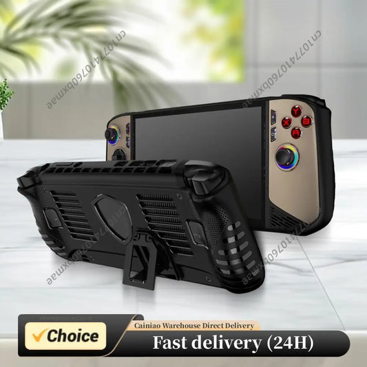 Handheld Game Console Case for MSI Claw 8 AI+ 2025 TPU with Kickstand Host Shell Shockproof Protective Case Anti-Scratch Peaceful Pleasures Health and Wellness