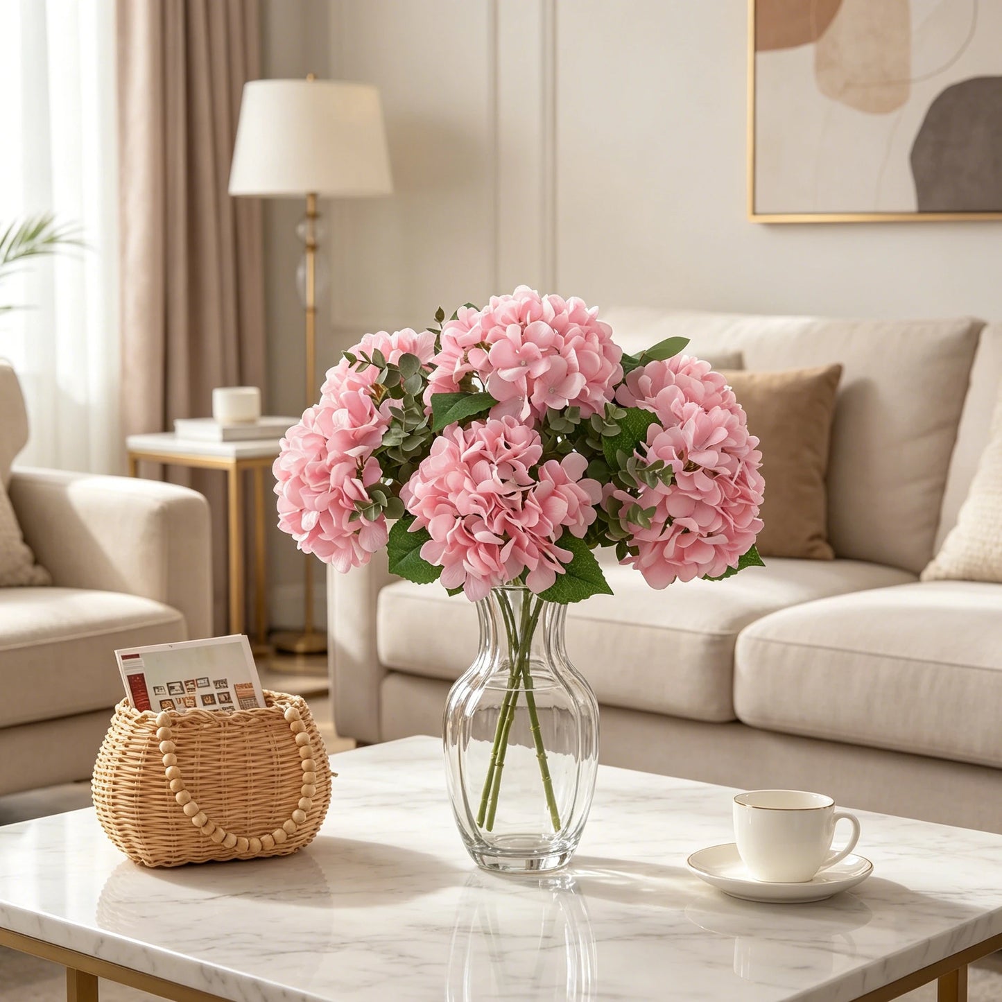 Artificial Silk Hydrangea Flowers | Wedding & Home Decor