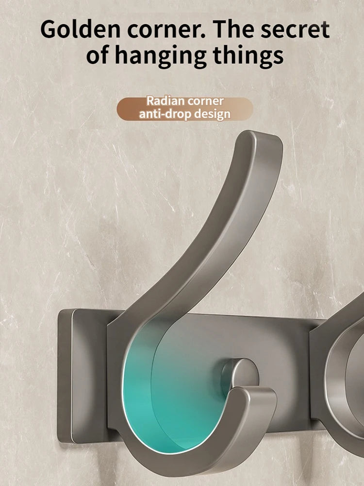 No-Drill 6-Hook Wall Hanger | Coat & Clothes Organizer