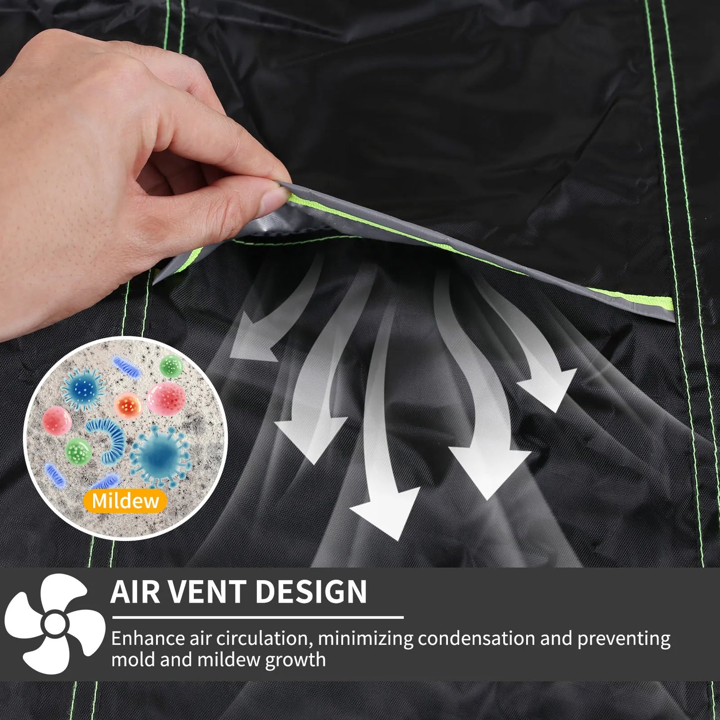 Garden Furniture Covers With Air Vent Waterproof Patio Rattan Sofa Table Chair Set Cover Outdoor Ddustproof Furniture Protector Peaceful Pleasures Health and Wellness