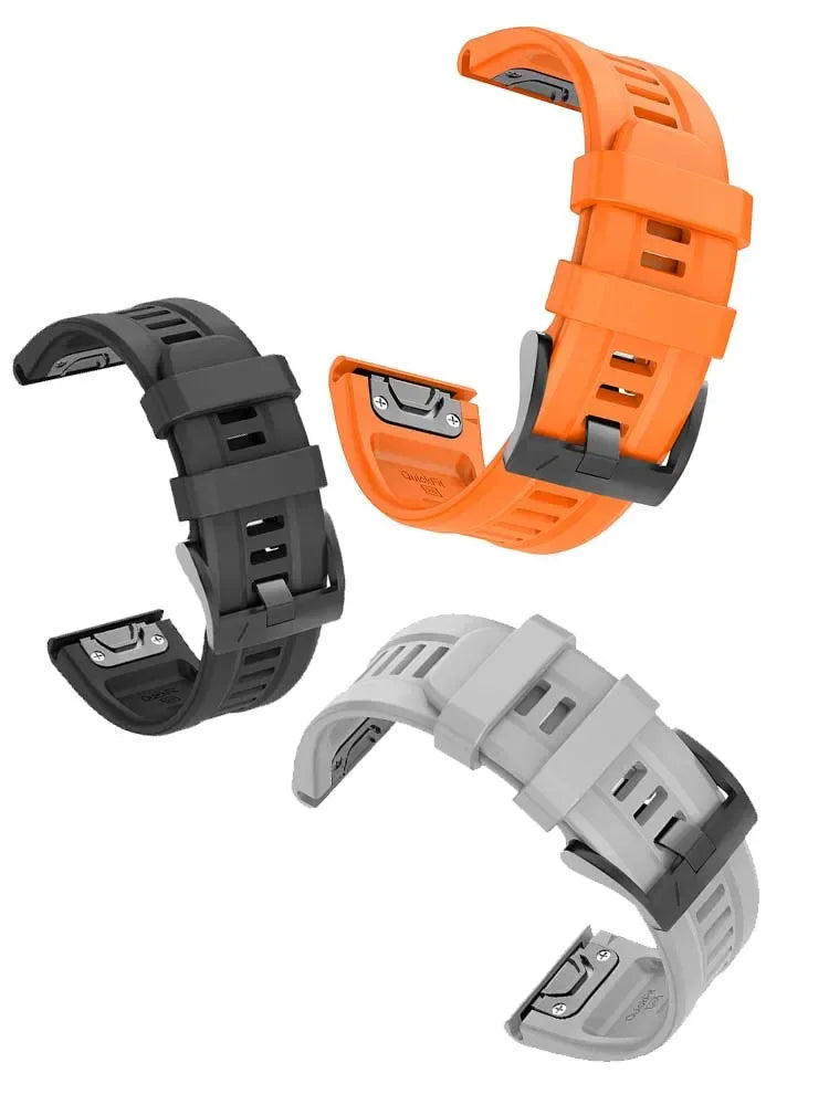 Silicone QuickFit Watch Band for Garmin Fenix & Instinct 22/26mm Peaceful Pleasures Health and Wellness