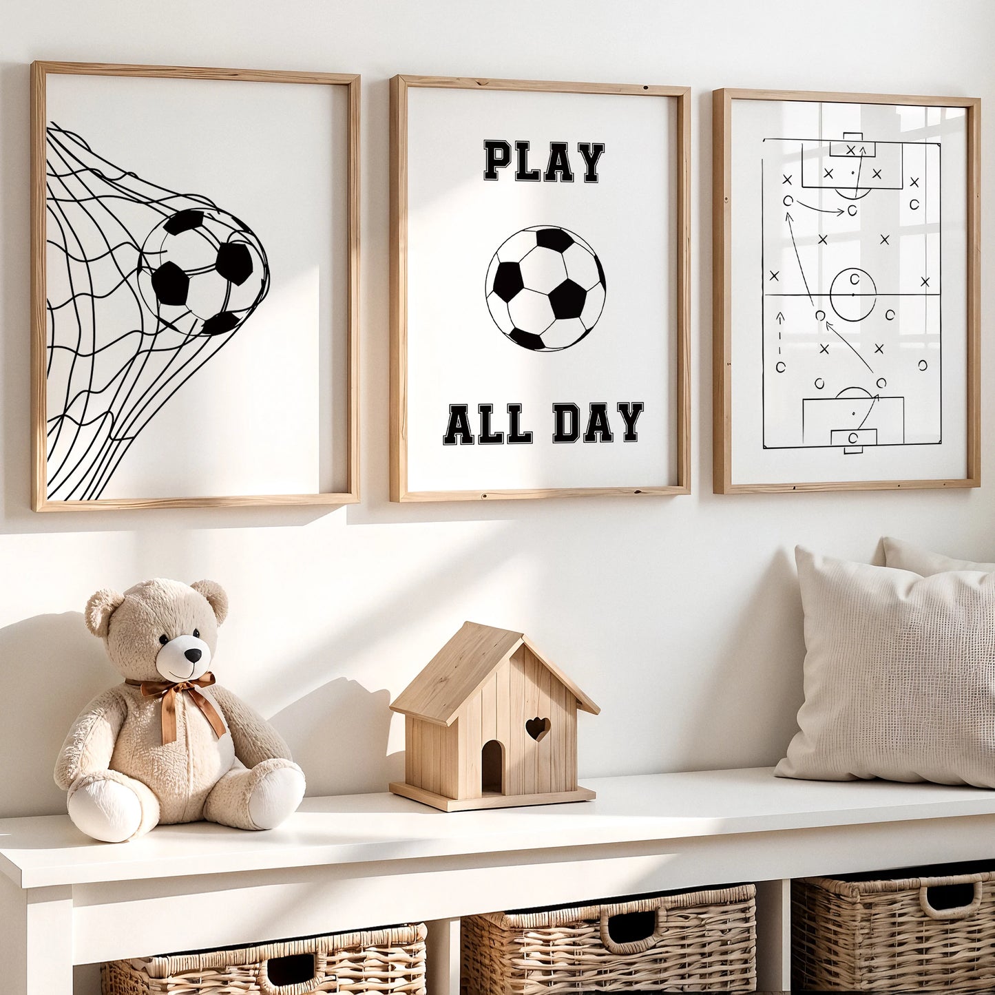 Soccer Stadium Canvas Wall Art Print | Sports Home Decor