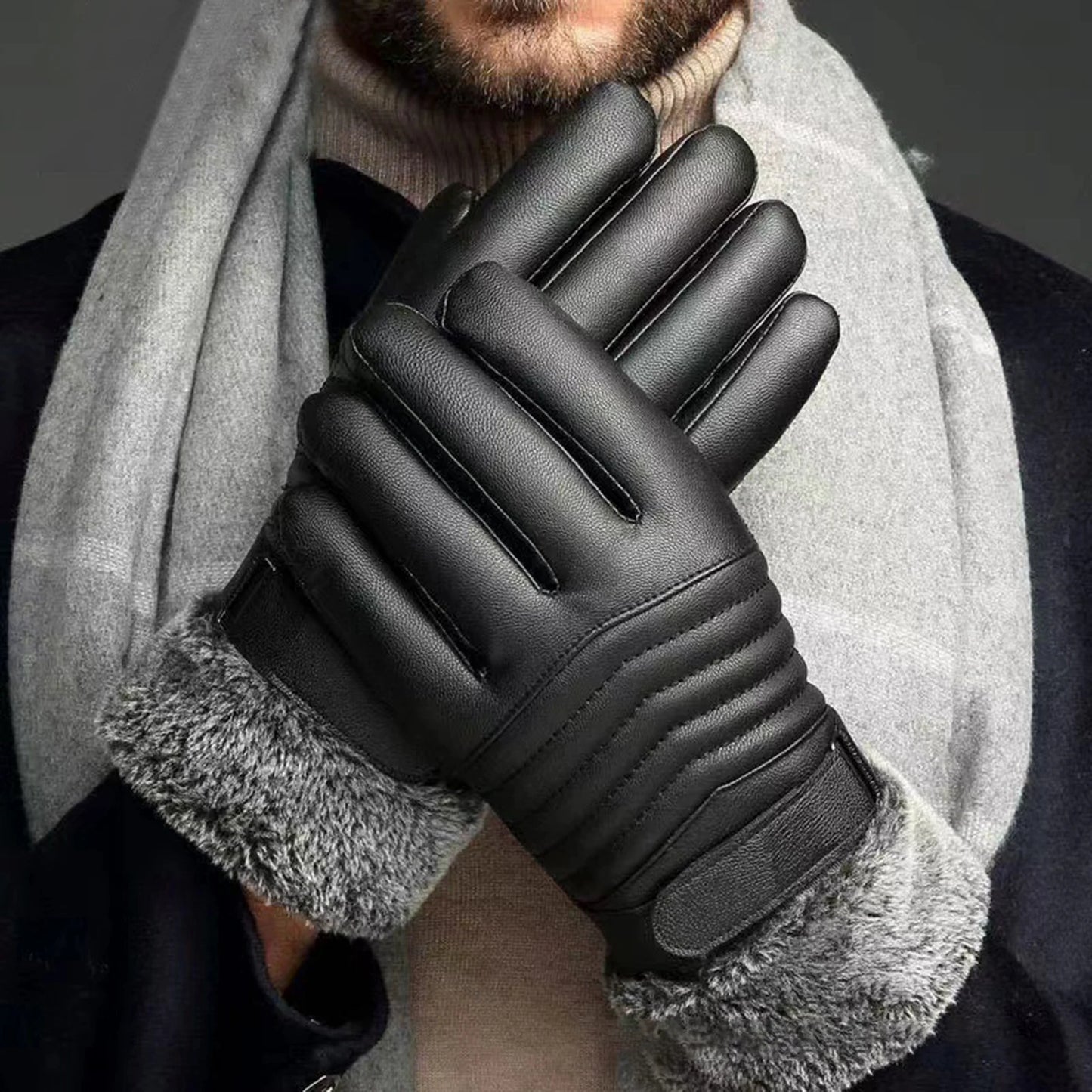 RooRuns Winter Motorcycle Gloves – Thermal Windproof Touchscreen