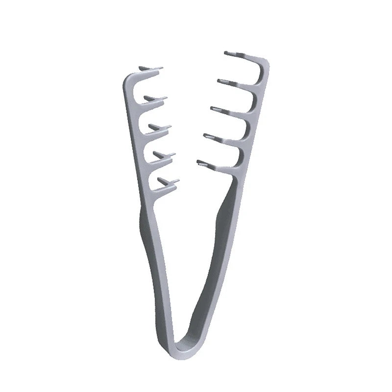 Volumizing Wide-Tooth Hair Styling Comb Curling Tools Fluffy Texture For Men Ideal For All Hair Types Hairstyling Tools Peaceful Pleasures Health and Wellness Gray