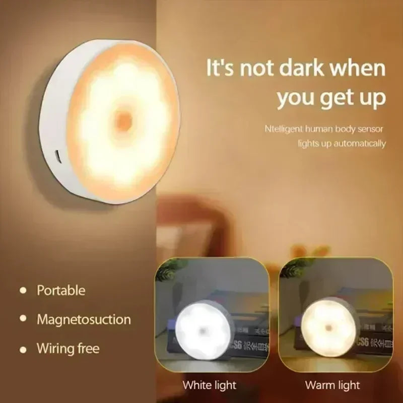 Rechargeable LED Motion Sensor Night Light | Wireless Cabinet Lamp