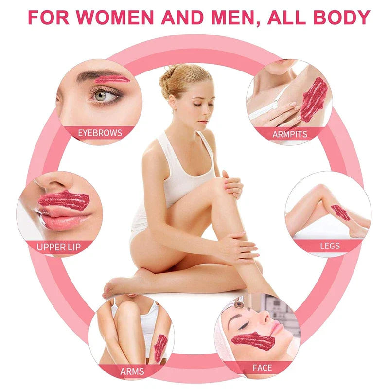 Hard Wax Beans 50/200/500g – Painless Body Hair Removal