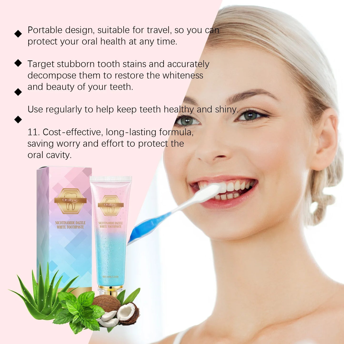 Oralhoe Niacinamide Whitening Toothpaste | Sensitive Gum Care