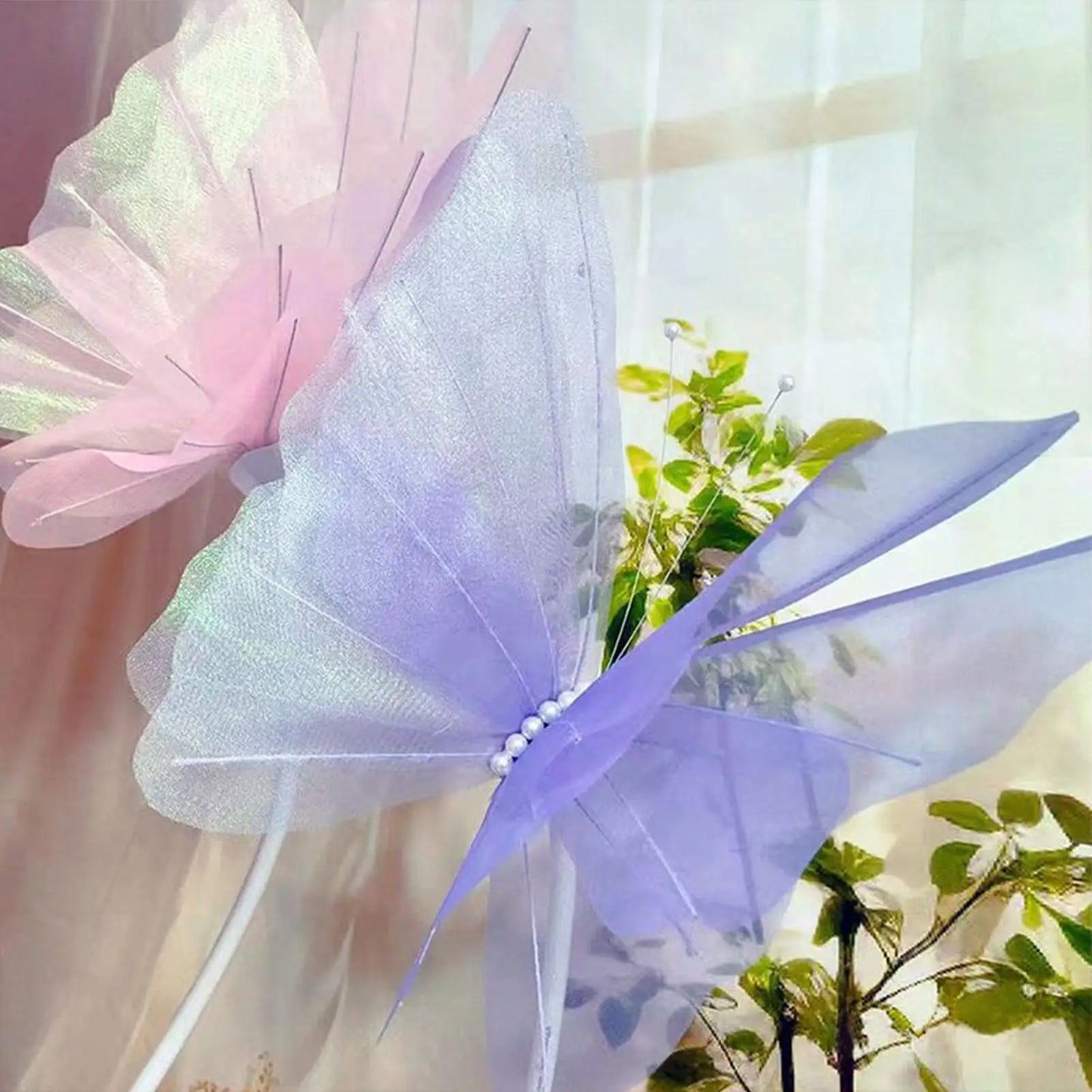 Butterfly Party Decoration 20 Inch Dreamy 3D Large Butterfly Decoration For Porch Arch Window Door Fence Dining Room Patio Peaceful Pleasures Health and Wellness