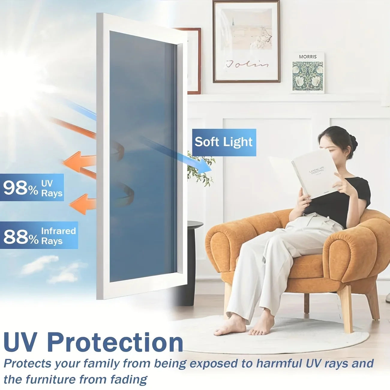 One-Way Privacy Window Film – UV & Heat Blocking | Reflective