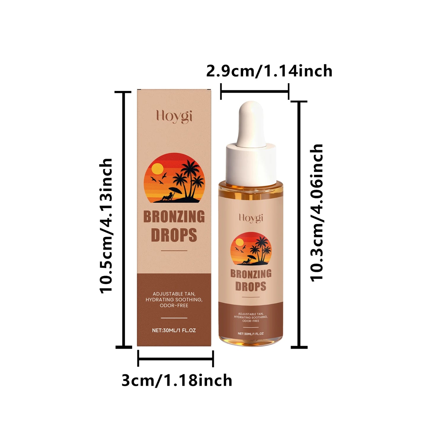 Sunless Tanning Drops – Bronzing, Hydrating & Vegan | 30ml