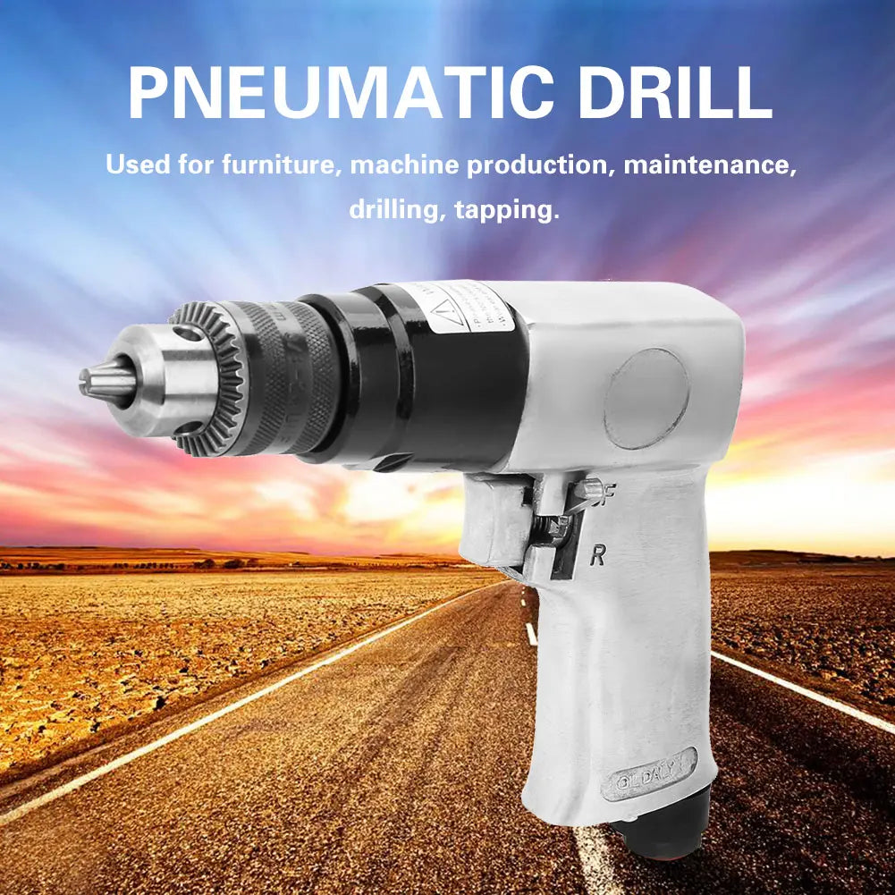 Air Drill 3 8 1700rpm Speed Pneumatic Reversible Rotation Tool Hole