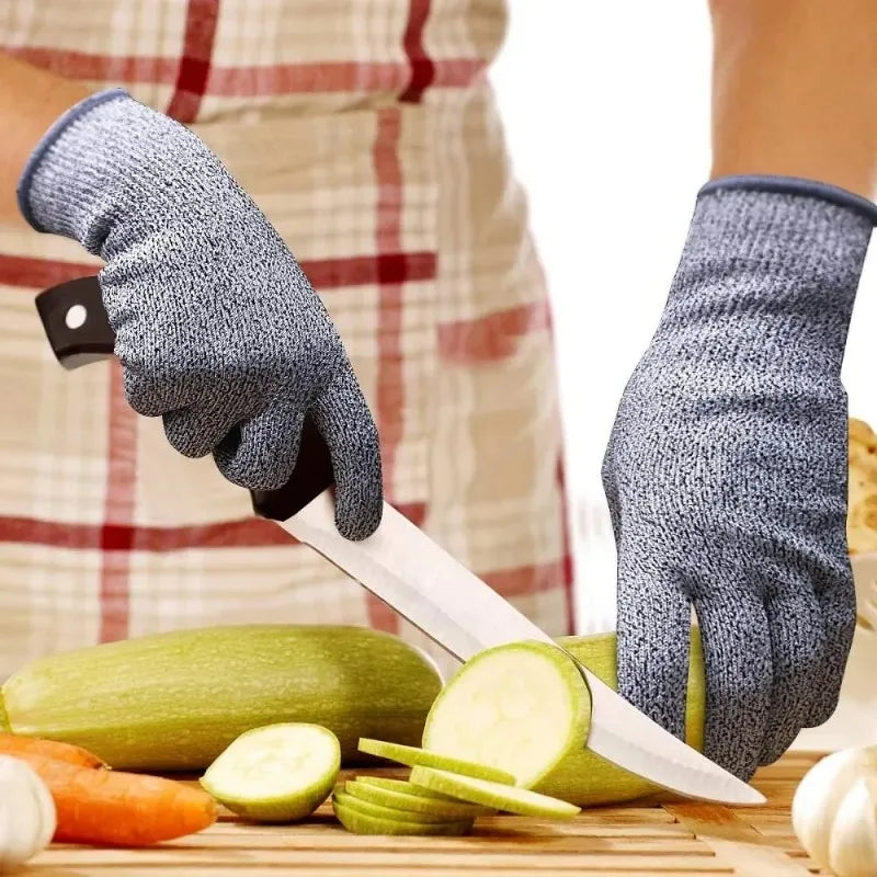 Grade 5 Cut Resistant HPPE Gloves – Kitchen & Garden Safety Cut Resistant Gloves Peaceful Pleasures Health and Wellness