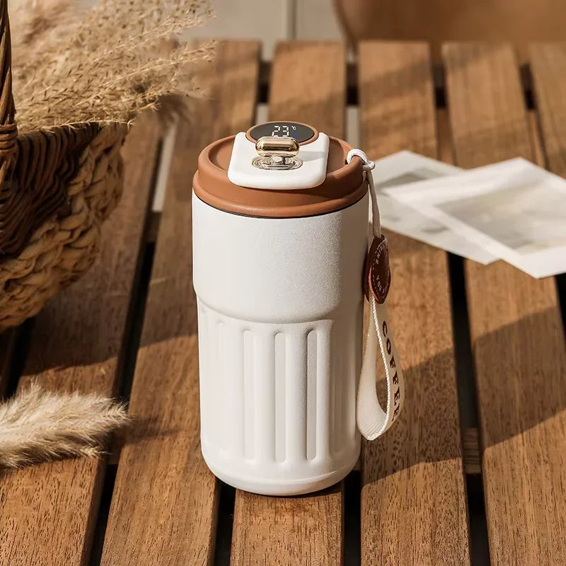 Stainless Steel Insulated Thermos | Smart Temperature Display