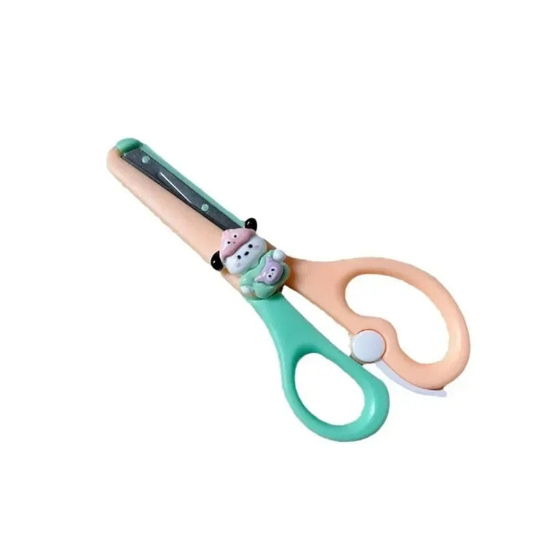 Cartoon Mini Safety Scissors for Kids, Students & DIY Crafts Mini Craft Scissors Peaceful Pleasures Health and Wellness