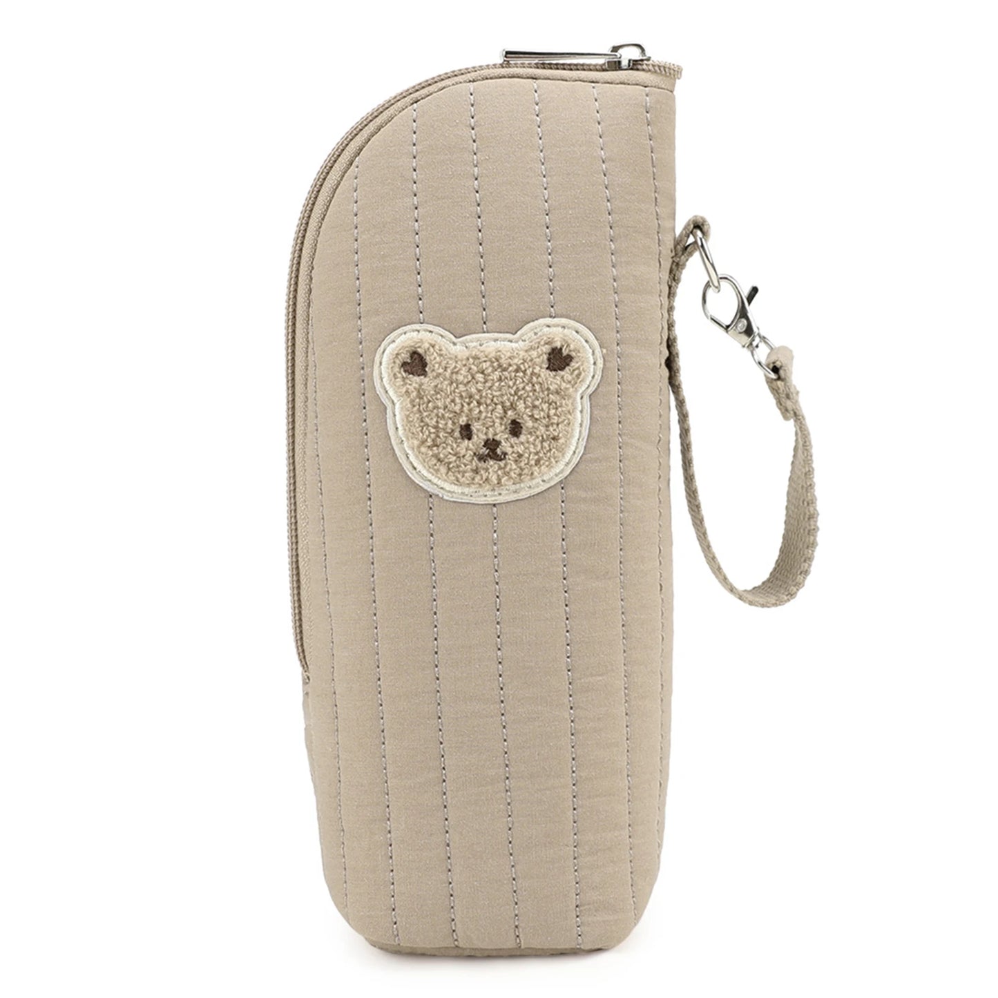 Baby Milk Bottle Warmer Bag,Plush Cartoon Bear Insulated Bag For Outdoor Travel Camping,Newborns Essential Travel Geared Peaceful Pleasures Health and Wellness Brown