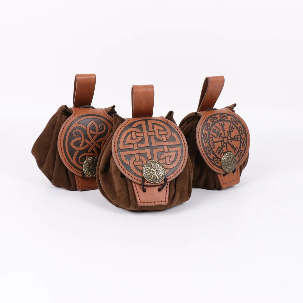 Medieval Viking Knight Retro Belt Waist Bag Accessories Printed