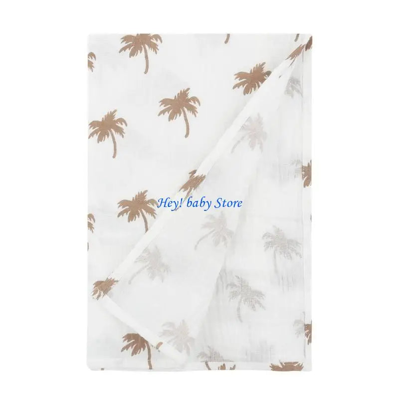 Muslin Swaddle Blanket Newborn | Soft Cotton Bamboo 33"